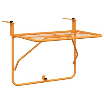 Balkontafel 60x40 cm staal geel 2