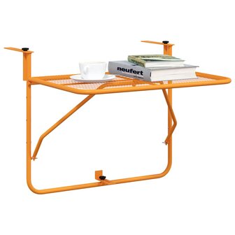 Balkontafel 60x40 cm staal geel 4
