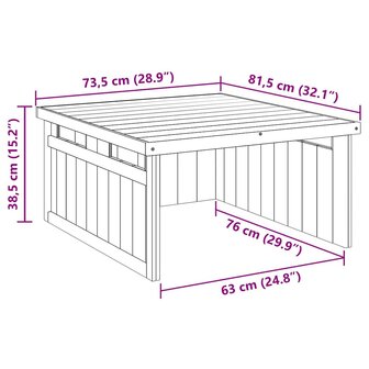 Grasmaaier Garage Bruin 73.5 x 81.5 x 38.5 cm 9