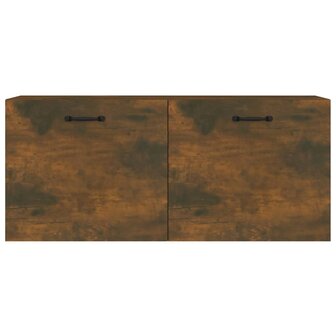Wandkast 80x36,5x35 cm bewerkt hout gerookt eikenkleurig 5