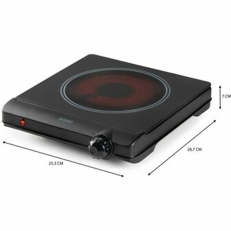Vitrokeramische kookplaat DOMO DO30111KP 1250 W 4