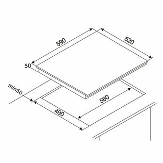 Vitrokeramische kookplaat Oceanic OCEANIC 6