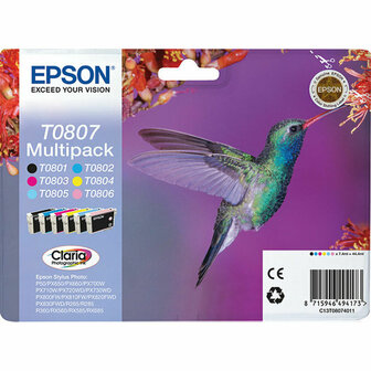 Originele inktcartridge Epson C13T08074011 Geel Cyaan Magenta 1