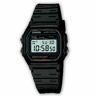 Casio W-59-1VQES Zwart Grijs (&Oslash; 34 mm) Heren horloge 1