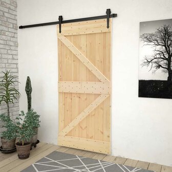 Deur NARVIK Naturel 80 x 210 cm Massief Grenenhout 1