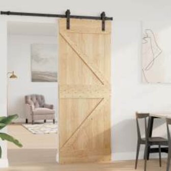 Deur NARVIK Naturel 80 x 210 cm Massief Grenenhout 3