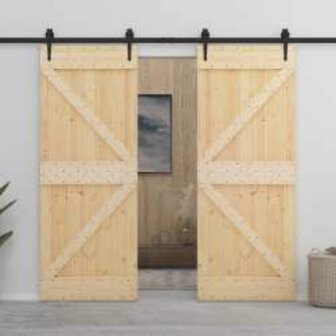 Deur NARVIK Naturel 80 x 210 cm Massief Grenenhout 4
