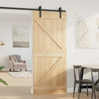 Deur NARVIK Naturel 90 x 210 cm Massief Grenenhout 3