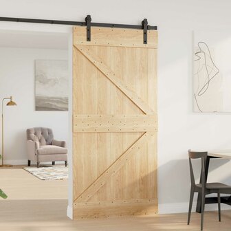 Deur NARVIK Naturel 100 x 210 cm Massief Grenenhout 3