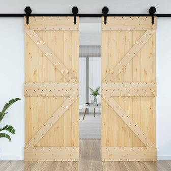 Deur NARVIK Naturel 85 x 210 cm Massief Grenenhout 3