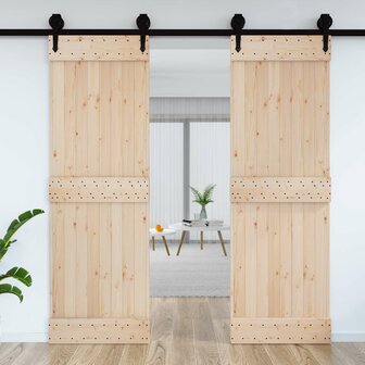Deur NARVIK Naturel 70 x 210 cm Massief Grenenhout 3