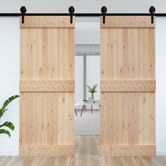 Deur NARVIK Naturel 95 x 210 cm Massief Grenenhout 3