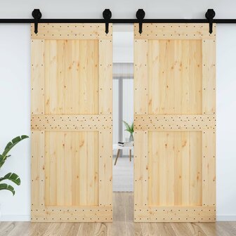 Deur NARVIK Naturel 95 x 210 cm Massief Grenenhout 3