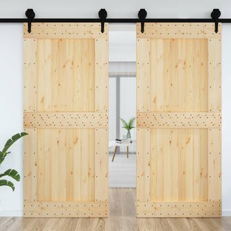 Deur NARVIK Naturel 100 x 210 cm Massief Grenenhout 3