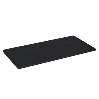Wandhoofdbord 12 pcs Zwart 30 x 15 cm Nep Leer 4