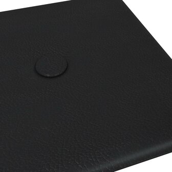 Wandhoofdbord 12 pcs Zwart 30 x 15 cm Nep Leer 5