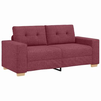 Loveseat Bank Wijnrood 180x77x82 cm Stof 2