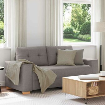 Loveseat Bank Taupe 180x77x82 cm Stof 1