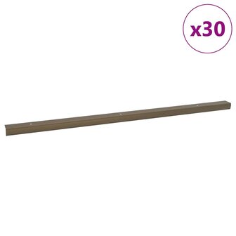 Trapprofielen 30 pcs Bruin 67 x 3 x 2 cm Aluminium 2