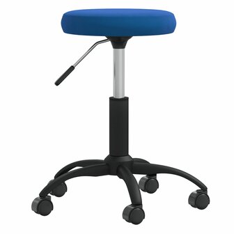 Massagekruk fluweel blauw 1