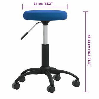 Massagekruk fluweel blauw 6