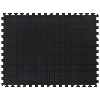 Rubbertegel 12 mm 90x120 cm zwart 1