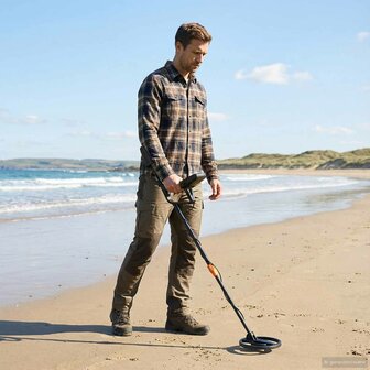 Metaaldetector met LCD-scherm 3 modi 19 cm spoel Zwart 1