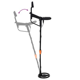 Metaaldetector met LCD-scherm 3 modi 19 cm spoel Zwart 9