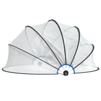 Zwembadoverkapping rond 376x188 cm PVC 3