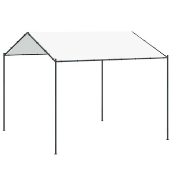 Prieel Wit 4 x 4 x 2,6 m Staal en Polyester 2