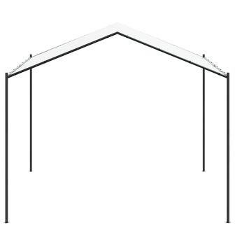 Prieel Wit 4 x 4 x 2,6 m Staal en Polyester 3