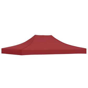 Partytentdak 270 g/m&sup2; 4,5x3 m bordeauxrood 2