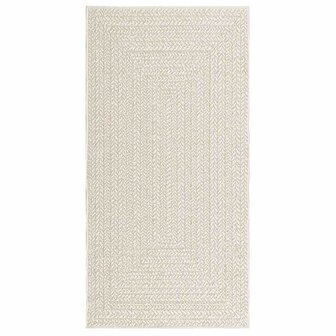 Vloerkleed ZIZUR room binnen en buiten 80x150 cm jute look 3