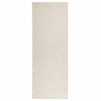 Vloerkleed ZIZUR room binnen en buiten 80x200 cm jute look 3
