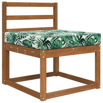 Buiten bankkussen Bladpatroon 60 x 60 x 8 cm Polyester 3