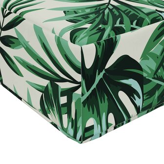 Buiten bankkussen Bladpatroon 60 x 60 x 8 cm Polyester 6