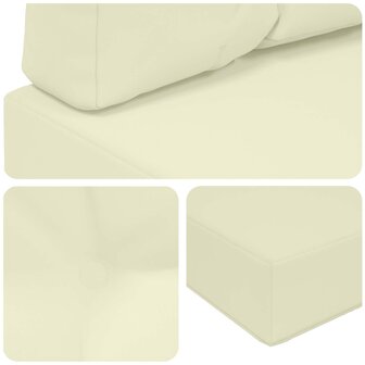 Buiten bankkussen 2 pcs Cr&egrave;me Polyester 8