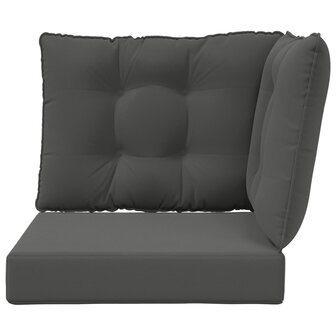 Buiten bankkussen 3 pcs Antraciet Polyester 6