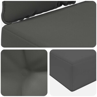 Buiten bankkussen 3 pcs Antraciet Polyester 8
