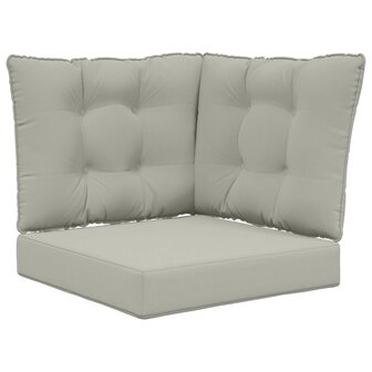 Buiten bankkussen 3 pcs Grijs Polyester 2