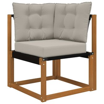 Buiten bankkussen 3 pcs Grijs Polyester 3