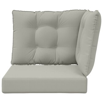 Buiten bankkussen 3 pcs Grijs Polyester 6