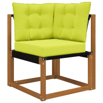 Buiten bankkussen 3 pcs Groen Polyester 3