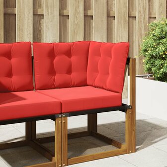 Buiten bankkussen 3 pcs Rood Polyester 1