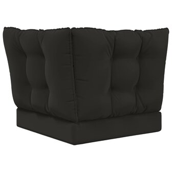 Buiten bankkussen 3 pcs Zwart Polyester 7