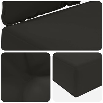 Buiten bankkussen 3 pcs Zwart Polyester 8