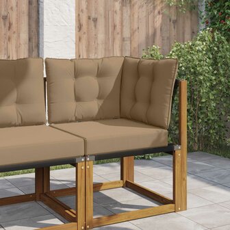 Buiten bankkussen 3 pcs Taupe Polyester 1