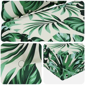 Buiten bankkussen 3 pcs Bladpatroon Polyester 8