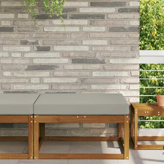 Buiten bankkussen Grijs 80 x 80 x 8 cm Polyester 1