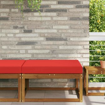 Buiten bankkussen Rood 80 x 80 x 8 cm Polyester 1